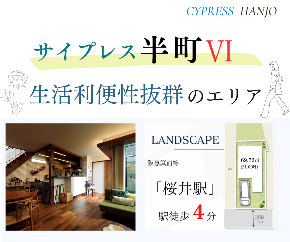 【桜井駅徒歩4分】箕面市半町3丁目 分譲住宅販売＆相談会