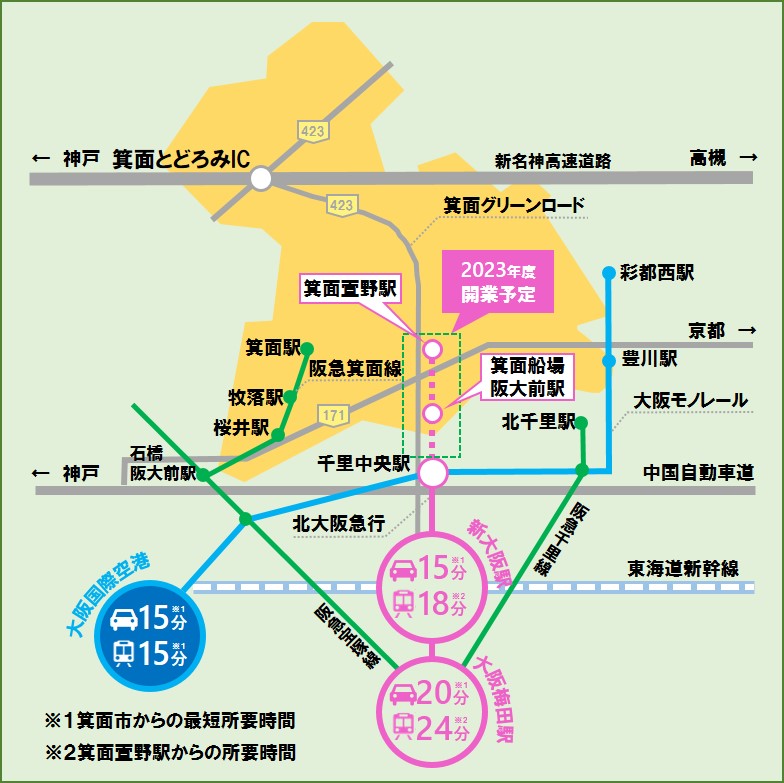 北大阪急行延伸の画像