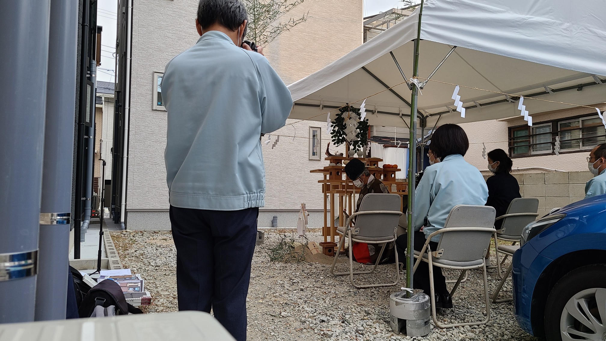 地鎮祭　豊中市　注文住宅