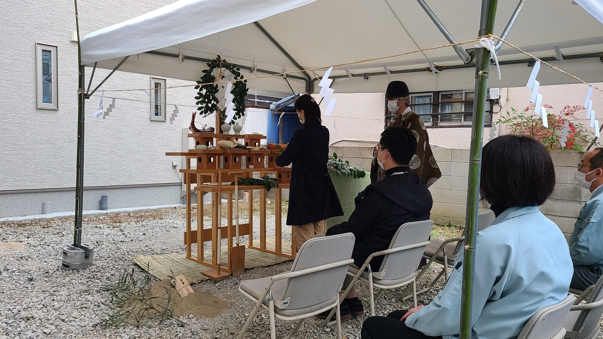 地鎮祭　豊中市　注文住宅