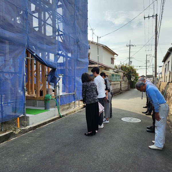 箕面市　注文住宅　北摂エリア　工務店　上棟式