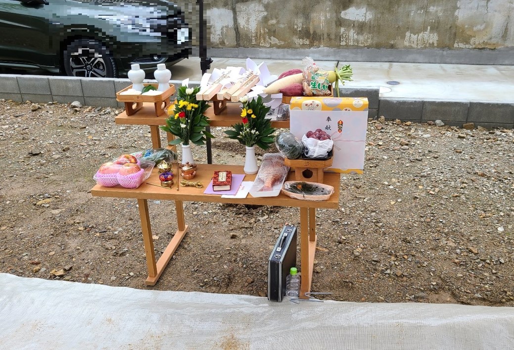 箕面市　注文住宅　地鎮祭　仏式