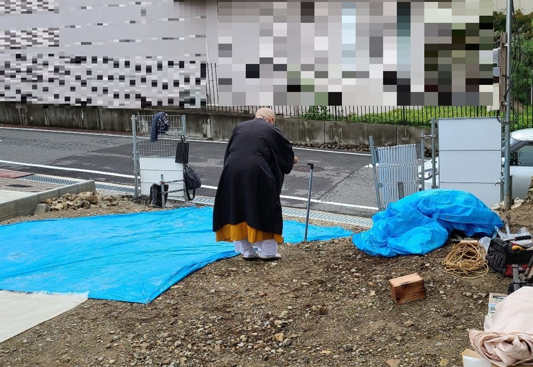 箕面市　注文住宅　地鎮祭　仏式