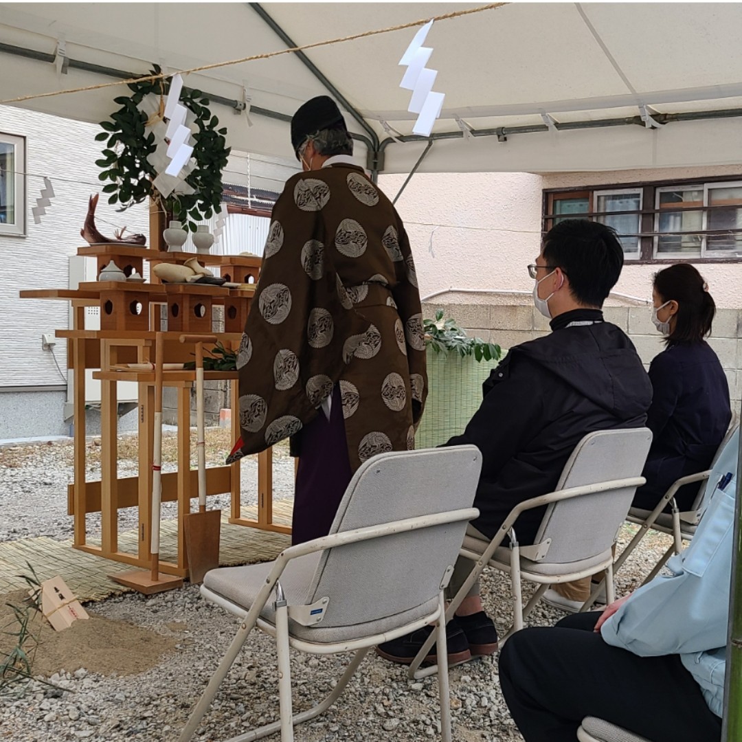 豊中市夕日丘の分譲地で地鎮祭が行われました!