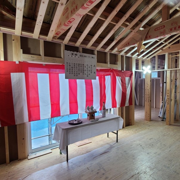箕面市　人気の平屋建て注文住宅で上棟式が行われました！
