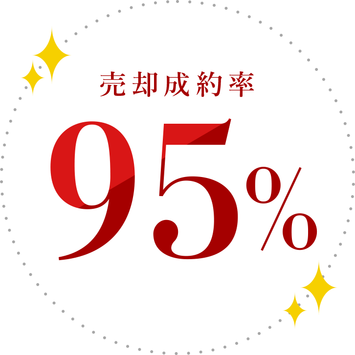 売却成約率95%